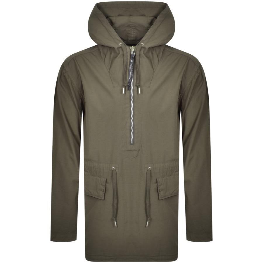 Alternative Image for ProductPretty Green Genoa Half Zip Smock Jacket Khaki1